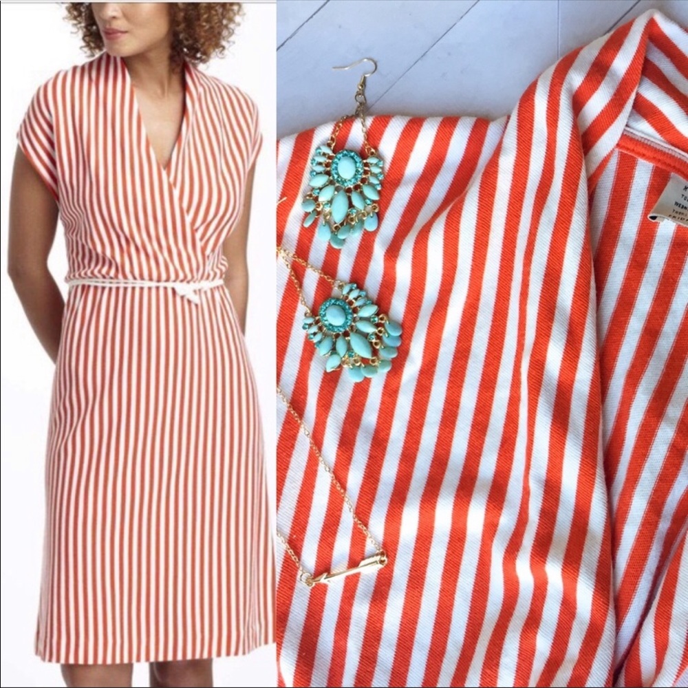 Anthro Saturday Sunday cabana style orange dress